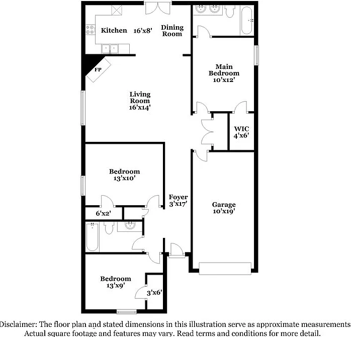 3 bed, 2.0 bath, 1190 sqft, $1,615 — Photo 2