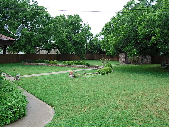 Large back yard