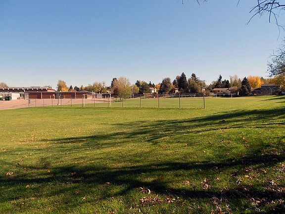 Green space right next to the house