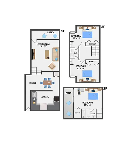 Floor plan 3B