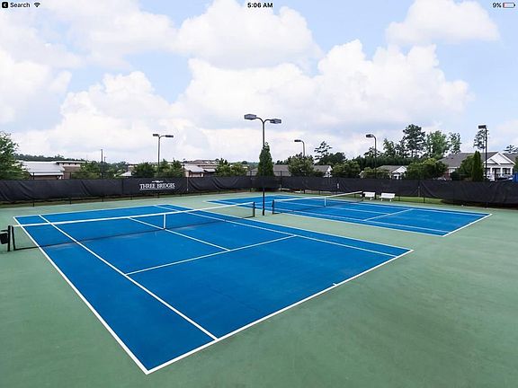 Lighted tennis courts