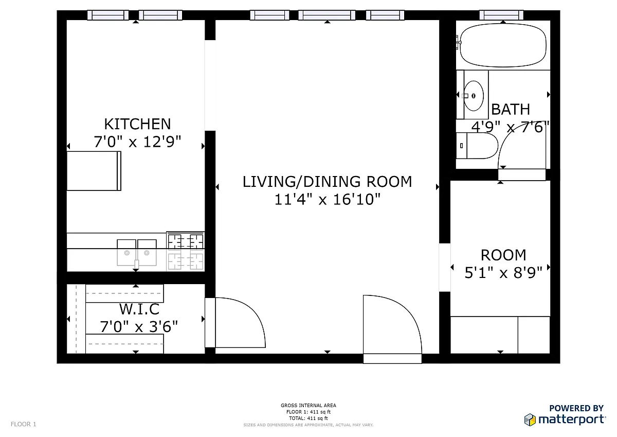 Floor plan Studio