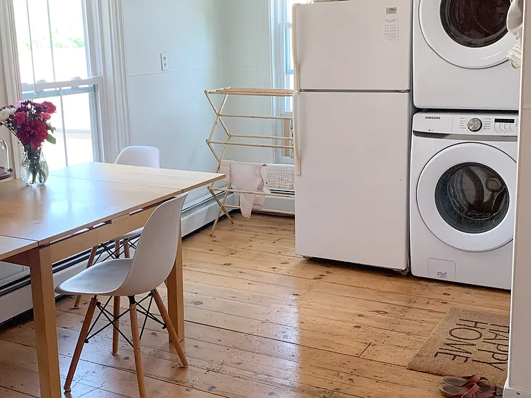 Kitchen with in-unit washer & dryer