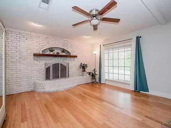 Living room with fireplace