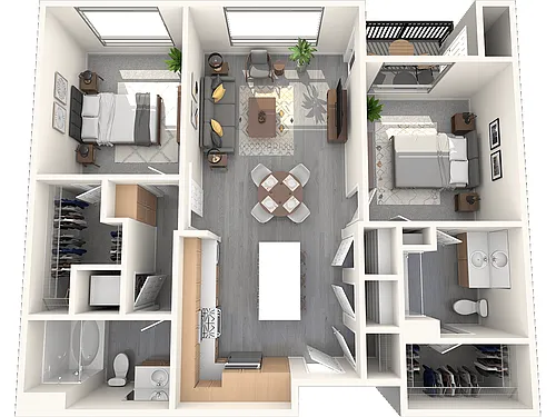 Floor plan Vive on the Park - Pacific