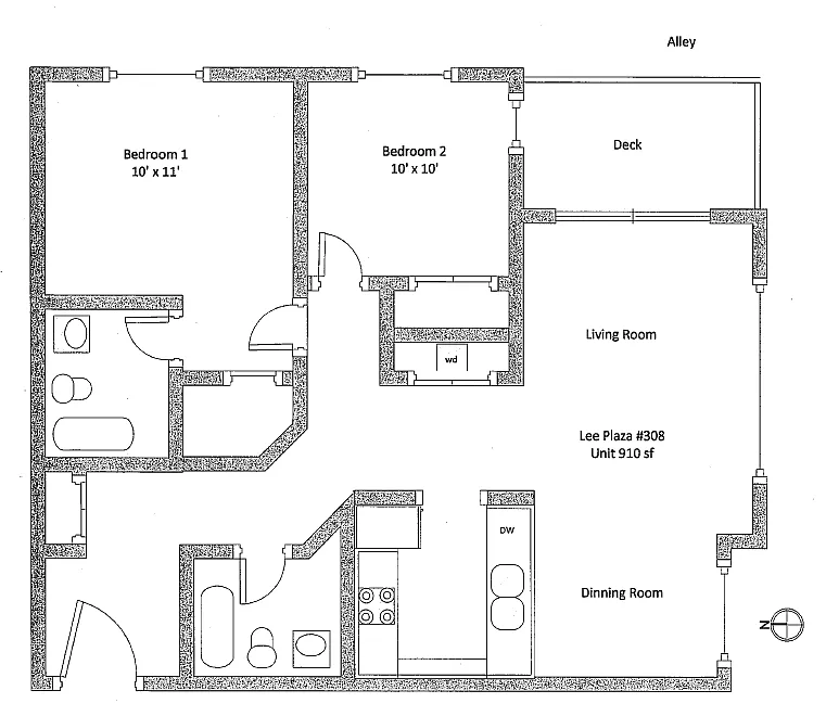Floor plan 2 Bedroom