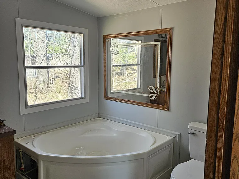 Master Bathroom Tub area. Master bath also has a shower