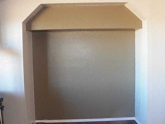 Inset wall in living room