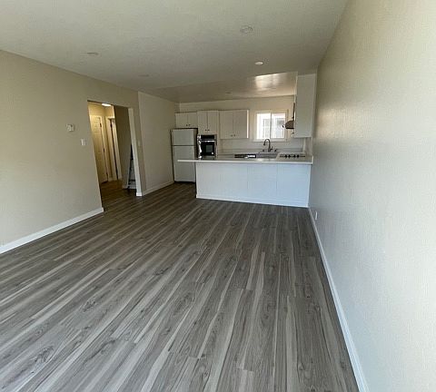 Living room and kitchen