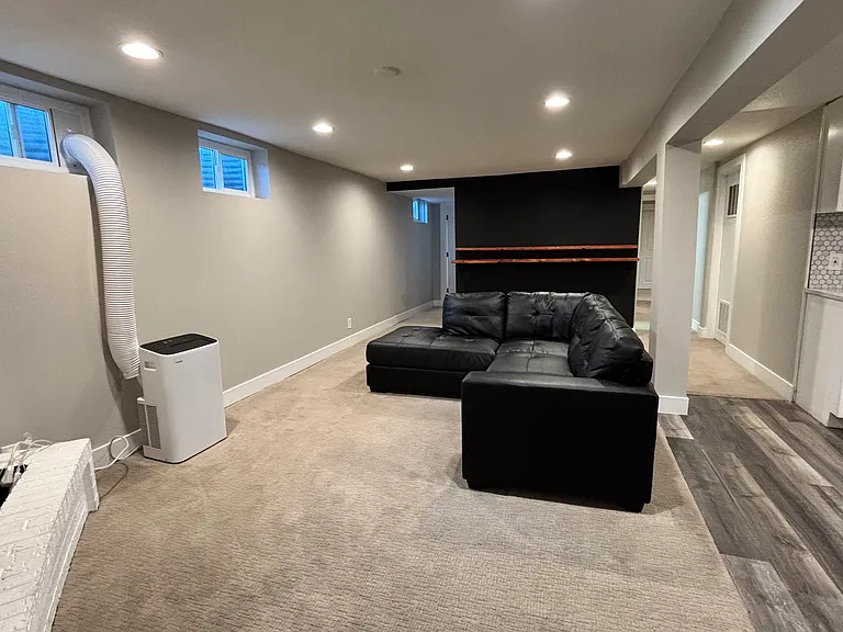 Spacious living area for entertaining guests or relaxing