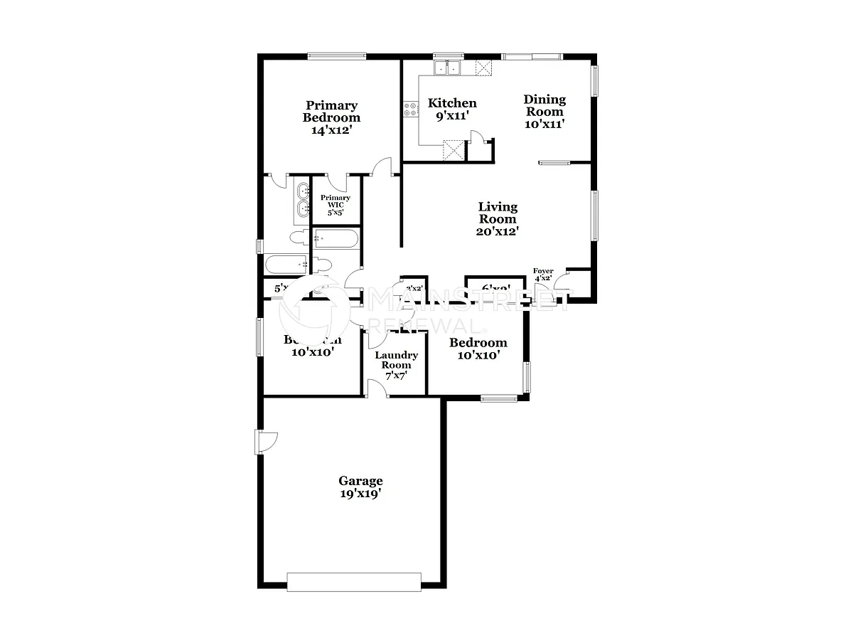 Floor Plan - 2822 S Abbey