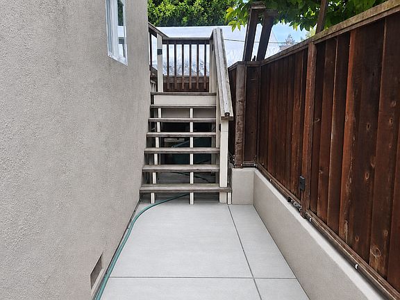 Your own private entrance _ a dedicated stairway leads directly to your ADU, completely separate from the main house