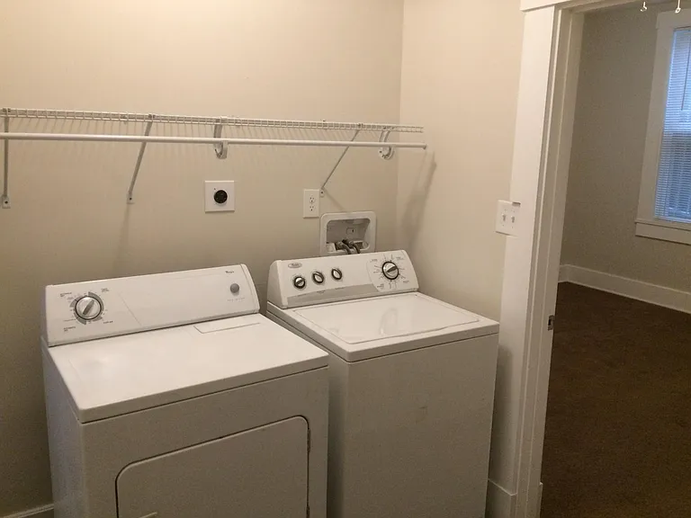 Private laundry area
