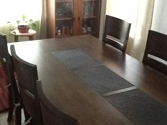 The den, which was used here as a dining room