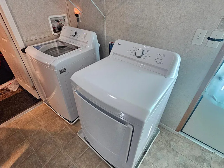 Laundry room. Washer and dryer included in rent.