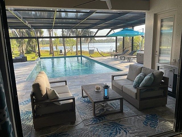 Covered Lanai Pool Patio