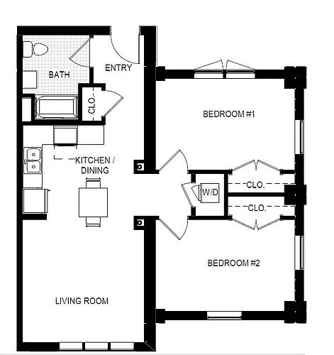 Floor plan 2B-A