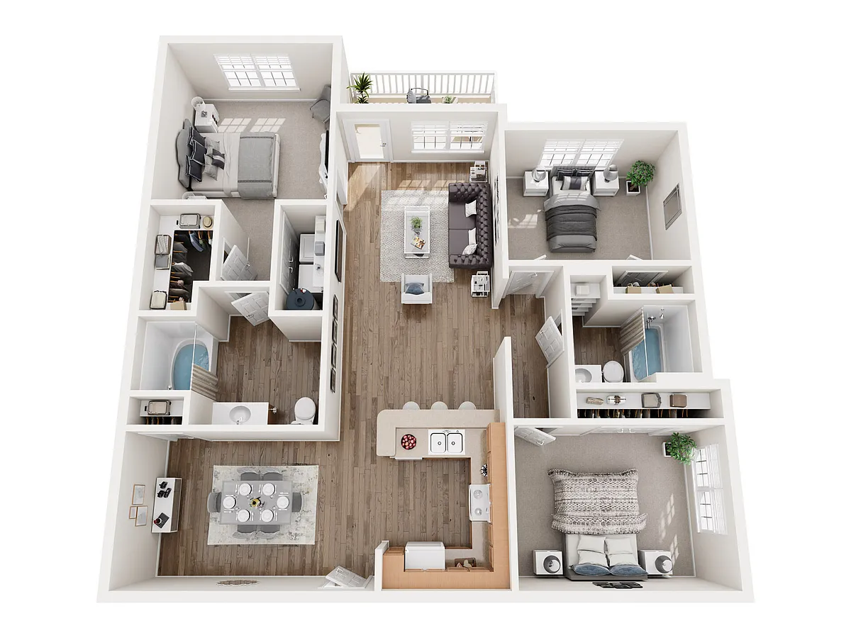 Floor plan Shenandoah - Renovated