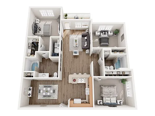 Floor plan Shenandoah - Renovated