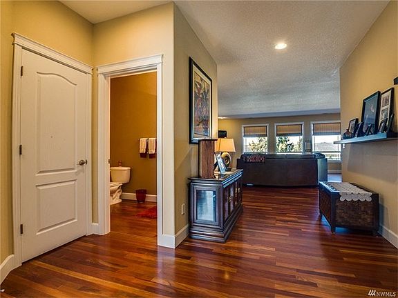 Foyer facing Great room, Brazilian Cherrywood floors