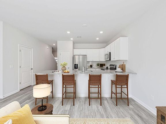 Kitchen from living room. Very Large Island.