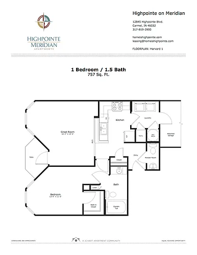 Floor plan U5 Harvard 1 - 1.1.5 (Att Gar)