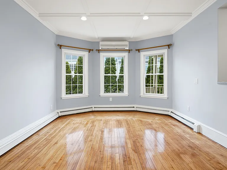 Living room showing the air conditioner