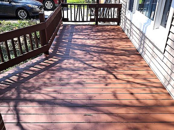 Freshly Painted Deck
