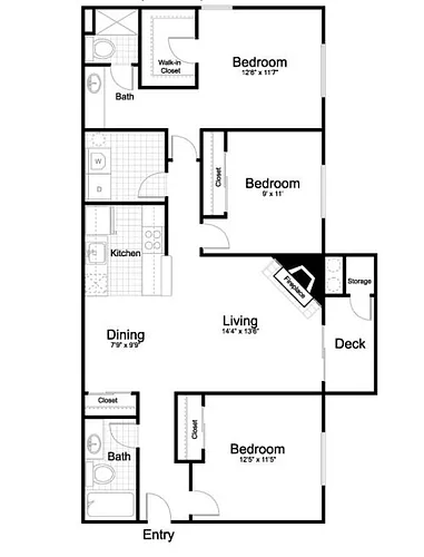 Floor plan 3x2S