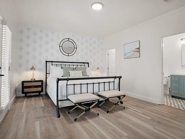 Master bedroom with king bed upstairs