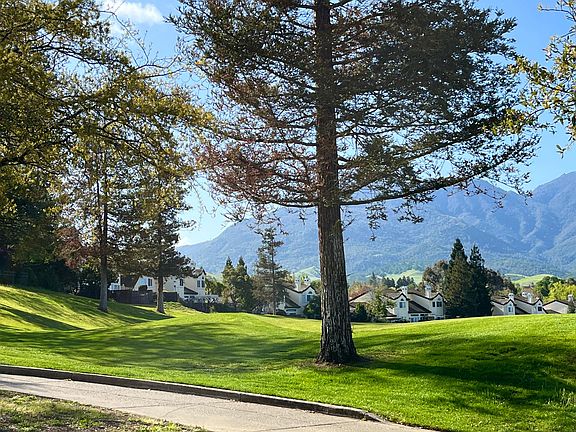 Shell Lane homes from golf course view.