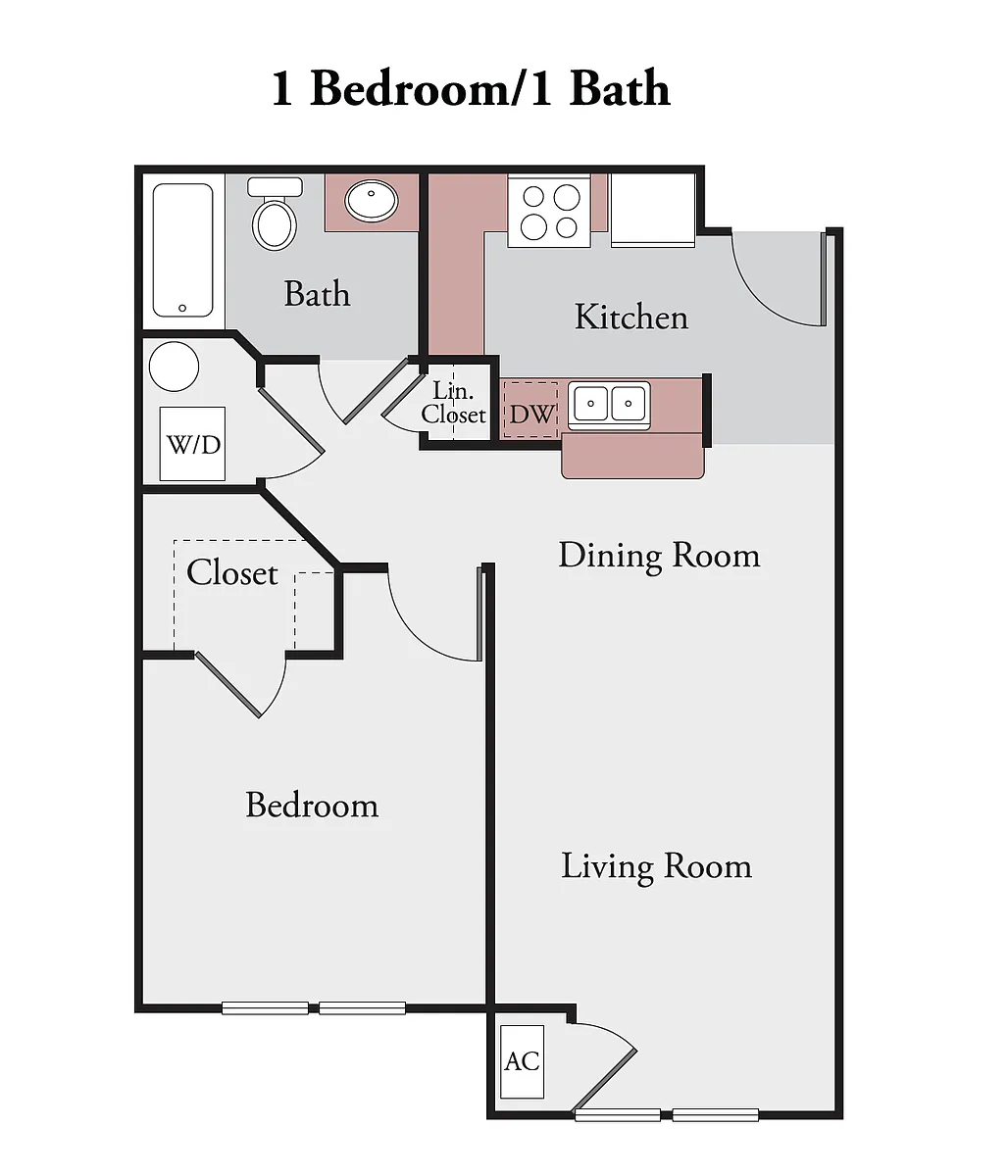Floor plan 1X1