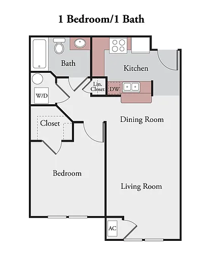 Floor plan 1X1