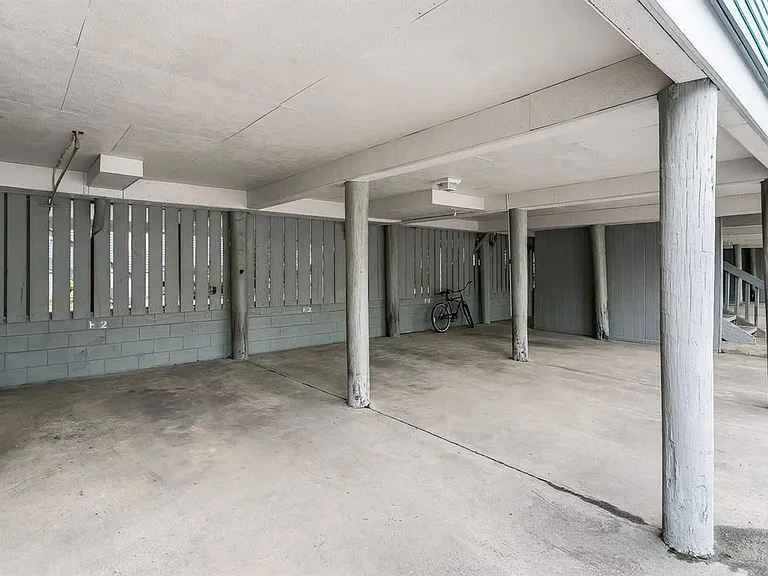 Private covered parking space