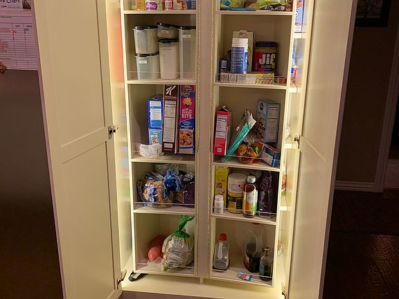 Custom pull out pantry!