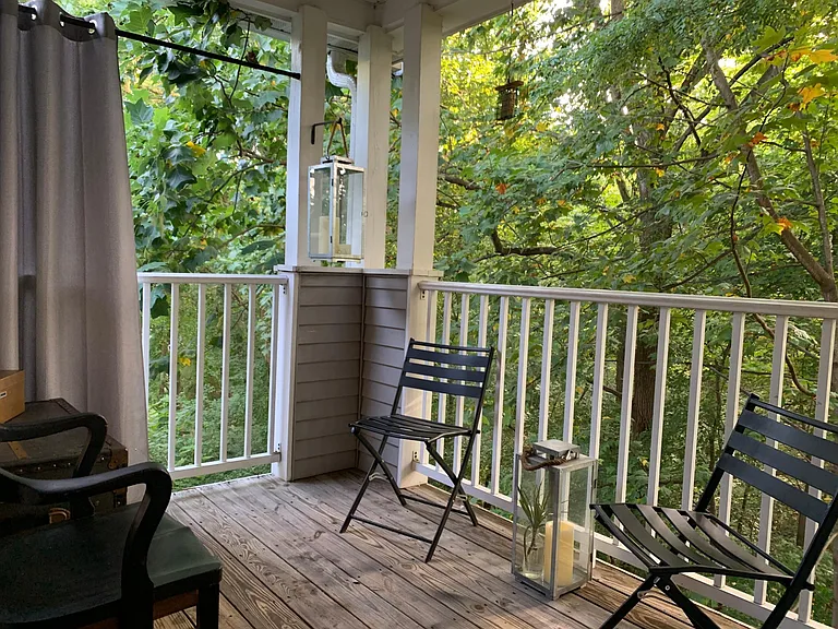Private balcony off of living room