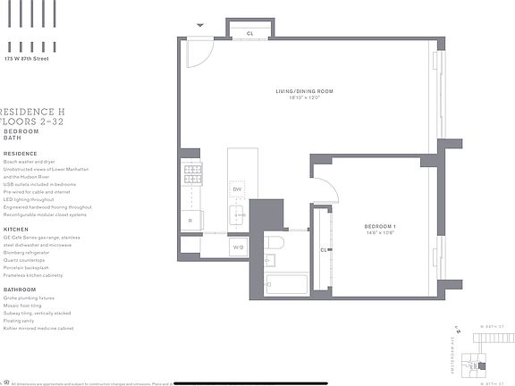 2nd image of 561 Amsterdam Ave #13H