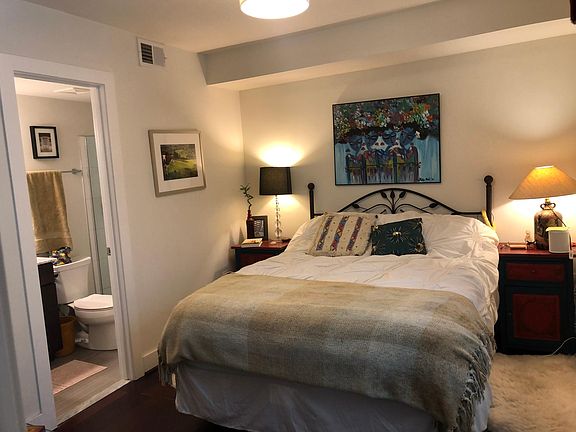 Master bedroom, walk-in closet, and full bathroom w/shower