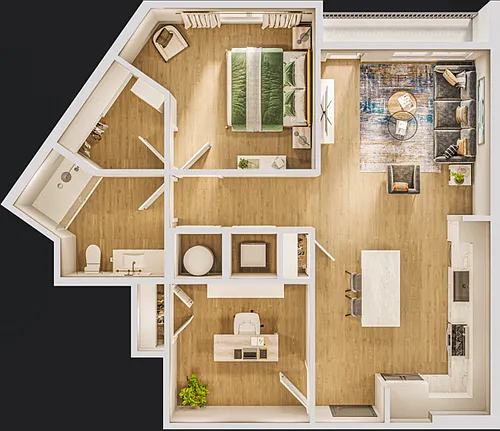 Floor plan 1JD