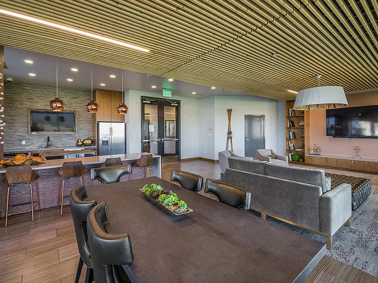 Enjoy lounge and entertainment spaces throughout the building