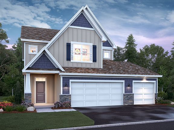 Hannah Elevation F, 3-Car, Optional Stone