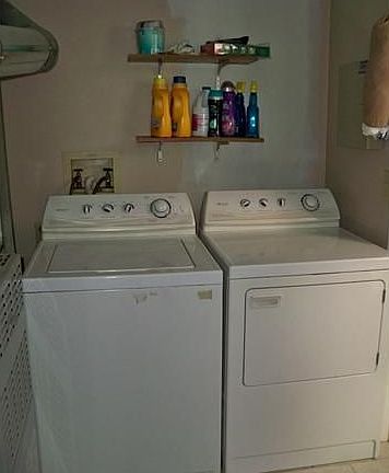 Separate laundry room with Washer and Dryer