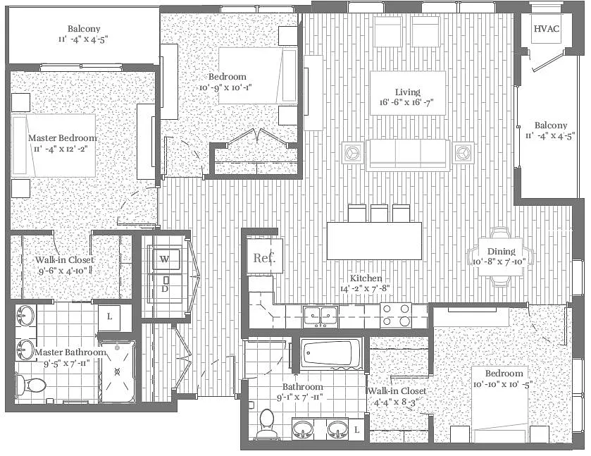 Floor plan D1