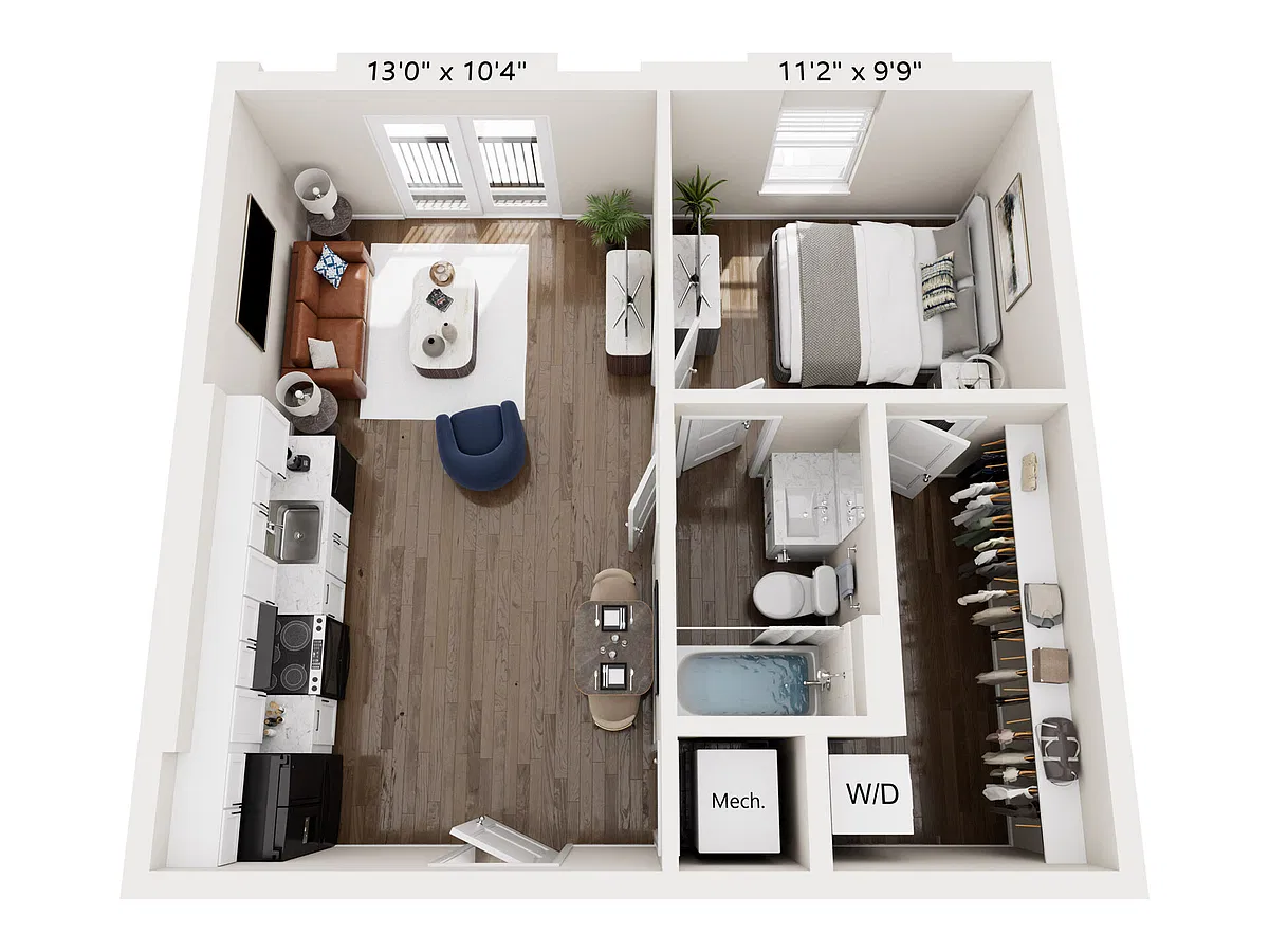 Floor plan A21R