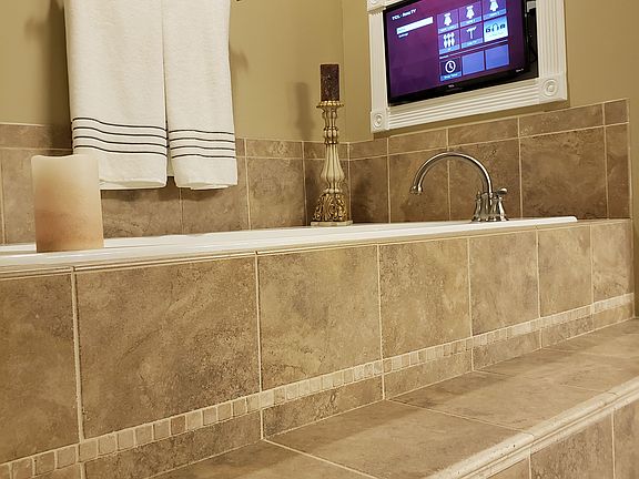 Master tub built in TV