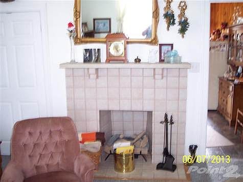 fireplace with gas logs in living room