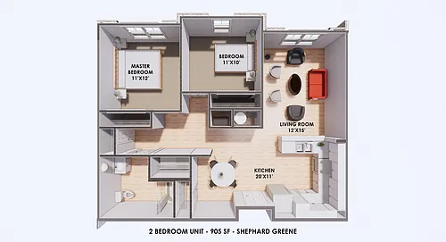 Floor plan 2 Bedroom
