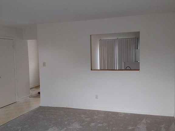 view from living room to kitchen