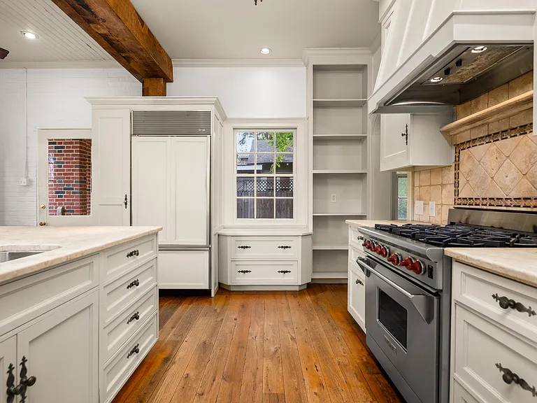 Kitchen with Wolf Gas Cooktop