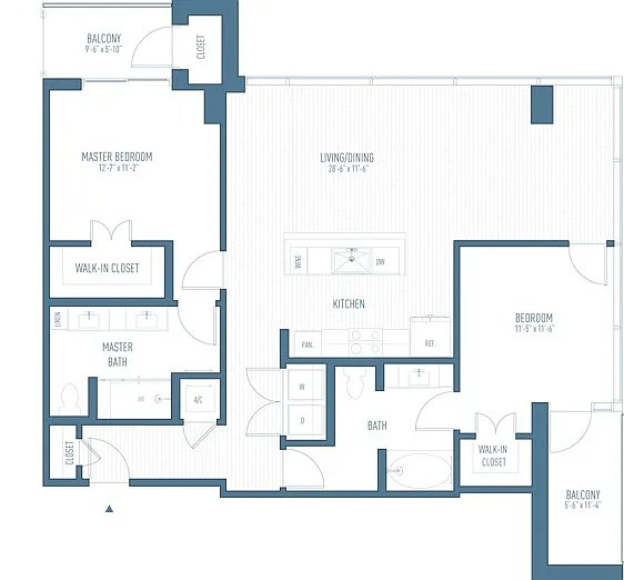 B5 floor plan One Hermann Place
